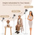 Hair Dryer Stand, 1.68M Height Adjustable Blow Dryers Holder, Ultra Stable Holder with 360° Rotating, Universal Clips, Work with All Dryer, Floor Dryer Stand for Salons or Home Use(White)