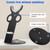 I'SMARTMOON Hair Dryer Stand for Dyson Supersonic, Aluminum Alloy Bracket Power Plug Holder, Bathroom Organizer for Dyson Supersonic hairdryer Care Tools (Black)