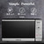 Farberware Countertop Microwave Oven 0.9 Cu. Ft. 900 Watts Stainless Steel | 10 Power Levels With Multi-Stage Cooking, 6 Preset Options, LED Display, Express Cooking