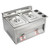 NUQAOJUD 2-Tank Gas Deep Fryer, 12L/12.68Qt Commercial LPG Countertop Fryer