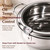 304 Stainless Steel Deep Fryer Pot with Basket and Thermometer (11"/4.2L)