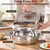 304 Stainless Steel Deep Fryer Pot with Basket and Thermometer (11"/4.2L)