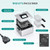 Tidyard Deep Fryer, 1500W Electric with Window Cover and 4 Temp Settings, Stainless Steel Basket for Kitchen Home Cooking