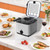 Deep Fryer with Basket, 2.5 L Capacity, 1000 W Heating Power, Adjustable Temperature Control from 80 to 190°C, Removable Fry Basket, Stainless Steel Housing, Countertop Cooking for Home and Family Meals