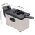 Aumotop Electric Deep Fryer, 3.2qt with Removable Basket (US Plug 110V)