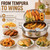 304 Stainless Steel Deep Fryer Pot with Thermometer,4.2l