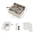 Commercial Deep Fryer - Electric Deep Fryer with Basket Dual Tank 11L