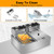 Vasitelan 22.8QT Commercial Countertop Electric Double Deep Fryer,3400W