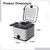 Deep Fryer with 2.5L Capacity, 1000W Power, Stainless Steel Construction, Adjustable Temperature Control, Removable Basket for Home Kitchen