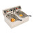 LlyueIo Electric Deep Fryer with Basket and Timer, 11L+11L