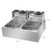 22.8 QT Dual Tank Electric Deep Fryer, 110V 3400W Stainless Steel