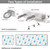 Hair Dryer Holder, Hair Dryer Holder Wall Mount for Supersonic/Nural & Attachments. Stainless Steel Hair Dryer Stand with Magnetic Rings. Hair Tool Organizer for Bathrooms Silver BANJEKT