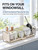 Dish Drying Rack with Drainboard and Spout for Kitchen Counters，White