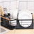 SEWCHICS Dish Drying Rack Kitchen Countertop Dish Drainer with Cutlery Holder Compact Kitchen Sink Organizer for Home Storage