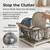 304 Stainless Steel Dish Drying Rack with Removable Tray and Utensil Holder