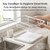 Large Dish Drying Rack with Drainboard, Carbon Steel Kitchen Organizer