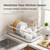 Large Dish Drying Rack with Drainboard, Carbon Steel Kitchen Organizer