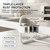 Large Dish Drying Rack with Drainboard, Carbon Steel Kitchen Organizer