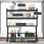 Dish Drying Rack, Double Layer Space Saver with Hooks for Kitchen