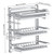 3-Tier Wall-Mounted Dish Drying Rack - Adjuble, Space-Saving Drainer with Drainboard, Hoo & Cutlery Holder - No-Drill Inllat for Easy Setup