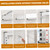 3-Tier Wall-Mounted Dish Drying Rack - Adjuble, Space-Saving Drainer with Drainboard, Hoo & Cutlery Holder - No-Drill Inllat for Easy Setup