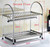 304 Stainless Steel Dish Drying Rack with Cutlery Holder Kitchen Countertop Storage Drainer