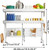 Over the Sink Dish Drying Rack,2 Tier Stainless Steel Kitchen Counter Organizer with Utensil Holders