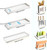 Over the Sink Dish Drying Rack,2 Tier Stainless Steel Kitchen Counter Organizer with Utensil Holders