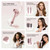 8-in-1 Hair Styler & Hair Dryer Brush Set, Dual Voltage Ionic Blow Dryer with Wrap Curlers & Hair Straightener, Fast Drying Volumizing Curling Straightening, No Heat Damage, Gifts for Women