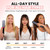 ELLA BELLA® Titanium Flat Iron Hair Straightener Large with Infrared
