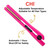 CHI Tourmaline Ceramic Flat Iron Hair Straightener 1", Pure Pink 1" Plates