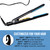 HAI Convertible Ceramic Hair Straightener for Women - Professional Fast Heating Flat Iron with 5 Temperature Levels for All Hair Types - (Classic Blue)