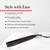 REVLON Smoothstay 1 Inch Hair Straightener - Coconut Oil Infused Flat Iron Helps Enhance Shine & Smoothness, Reduces Frizz, Sleek Straight Hair