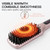 MEGAWISE Hair Straightener Brush, Ionic Ceramic Heated Brush