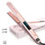 ZM ZHEMEI Hair Straightener, 1 Inch Flat Iron with LED Display, Rose Gold