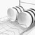 Stainless Steel Dish Drying Rack with Drip Tray,42x40cm Kitchen Counter Drainer