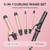 Ufree 5 in 1 Curling Iron Set with Flat Iron, 0.35"-1.25" Ceramic Barrels
