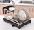 Dish Drying Rack Two-Layer Kitchen Counter Drainer with Cutlery and Cutting Board Rack