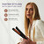 Sutra Professional IR2 Flat Iron, 1" - Ionic Infrared Hair Straightener with Adjustable Temperature, Auto Shut-Off & Swivel Cord - Straight Iron for Straightening Hair - Rose Gold Titanium Plate