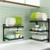Wall-Mounted Stainless Steel Dish Drying Rack for Kitchen Counter Storage and Space Saving