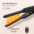 SAOSA Mini Pencil Flat Iron for Short Hair - 0.3" Ultra-Thin Hair Straightener & Curler, 9 Temp (190°F-430°F), Ceramic Tourmaline, Fast 30s Heat Up, Travel Kit with Pouch & Glove, Dual Volt(Rose Gold)