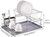 Stainless Steel Dish Drying Rack with Utensil Holder,Drain Board and Cutting Board Bracket for Kitchen and Restaurants,18.5x12.6 Inch