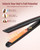 Hair Straightening Irons, Hair Straightener and Curler 2 in 1, 15s Fast Heating Hair Iron Straightener, Dual Voltage Ceramic Flat Iron Creates Silky Hair Instantly