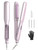 SHEGLAM Steam Flat Iron Hair Straightener 1.5" Ceramic Flat Iron with Combs