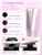 SHEGLAM Steam Flat Iron Hair Straightener 1.5" Ceramic Flat Iron with Combs