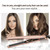 Mini 1/2" Flat Iron, Tourmaline Titanium Hair Straightener for Short Hair