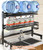 Over the Sink Dish Drying Rack with Utensil Holder and Cutting Board Holder for Kitchen Counter,33.4 Inch