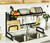 Over the Sink Dish Drying Rack Adjustable 2-Tier Stainless Steel Drainer Shelf for Kitchen Storage Space Saver