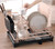 Space Aluminum Dish Drying Rack Kitchen Sink Organizer with Rotatable Drain Outlet