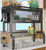 Over Sink Dish Drying Rack Kitchen Storage Shelf for Bowls Plates Cups,Black 65cm
